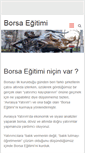 Mobile Screenshot of borsaegitimi.com
